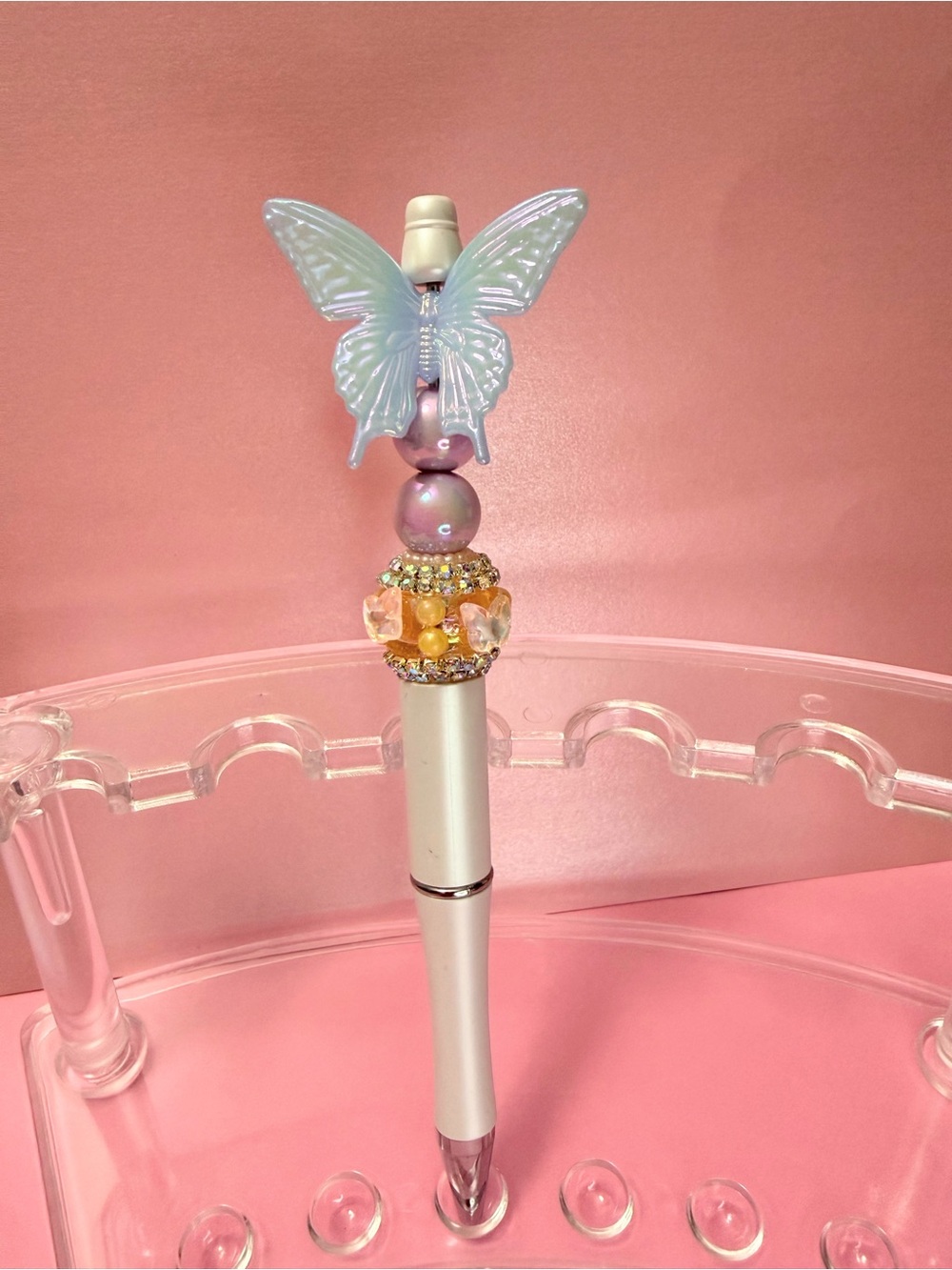 New Butterfly Beaded Pen